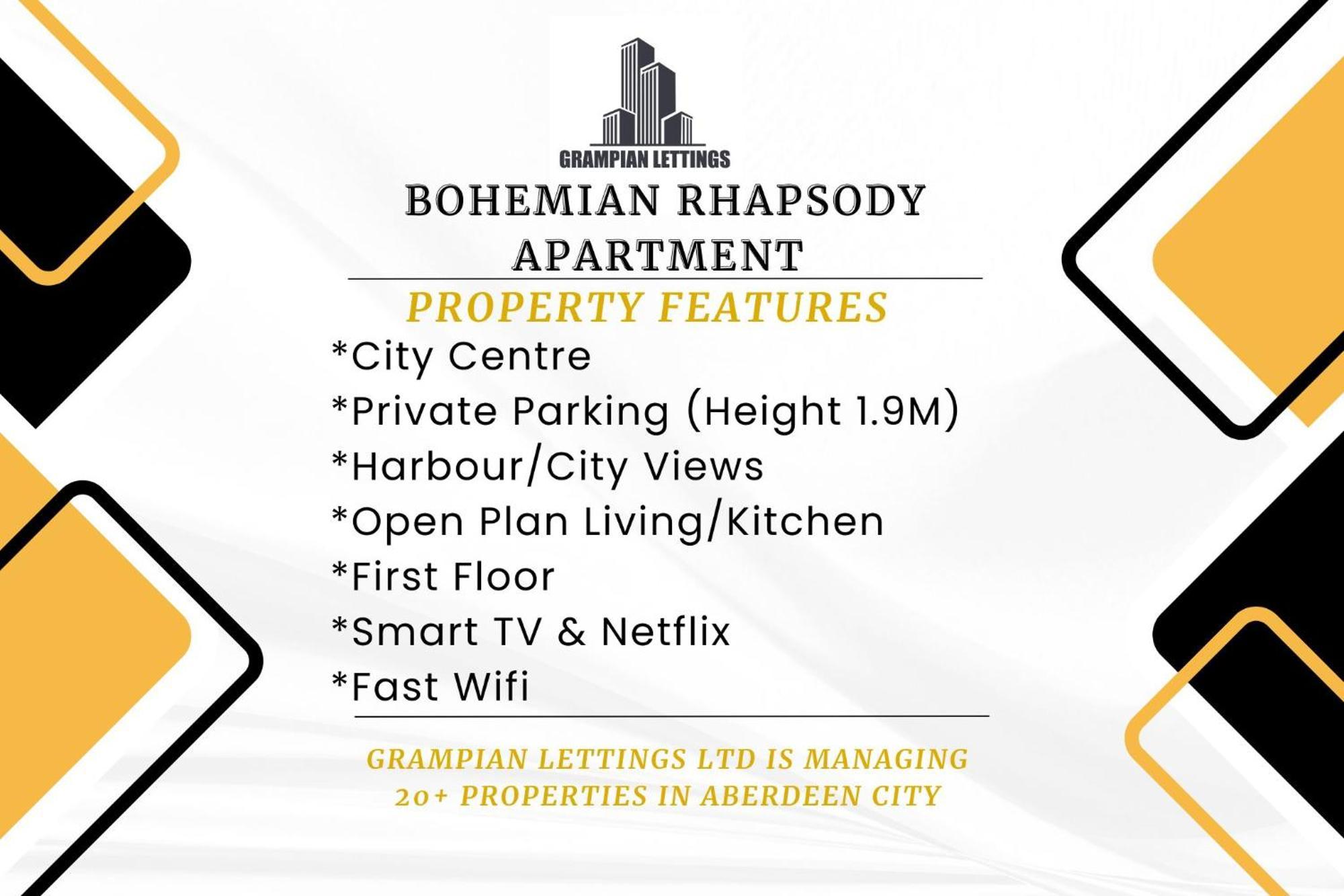 Bohemian Raphsody Apartment ✪ Grampian Lettings Ltd 애버딘 외부 사진